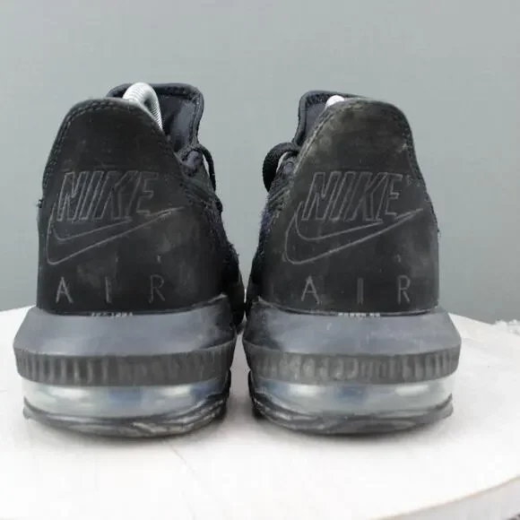 Nike LeBron 16 Low Basketball Shoes Mens 8.5 Black Blue Sneakers - Picture 6 of 9